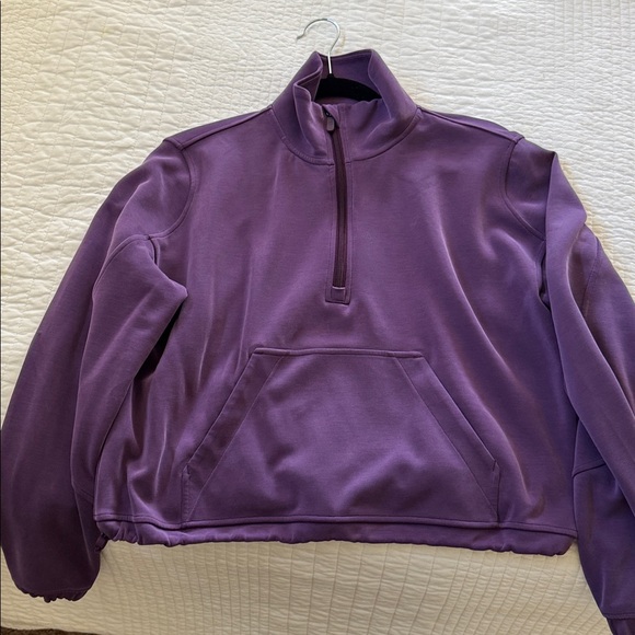 lululemon athletica Purple Brushed Softstreme Dramatic Magenta Size 6 Sweatshirt - Picture 5 of 5